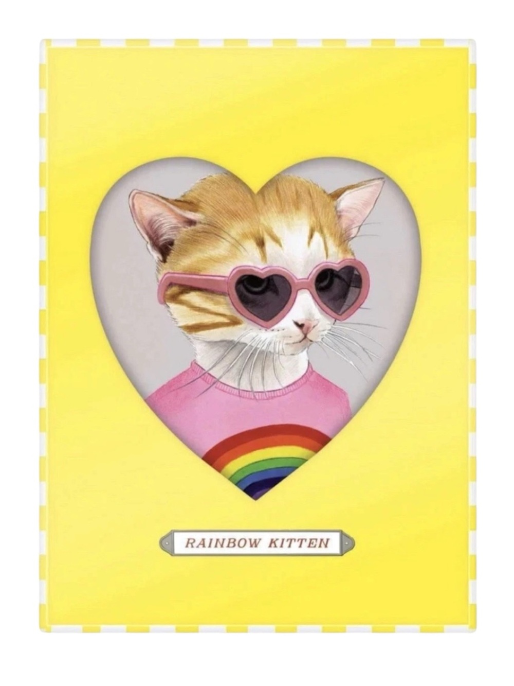 Galison Berkley Bestiary Rainbow Kitten Porcelain Trinket Tray BNIB